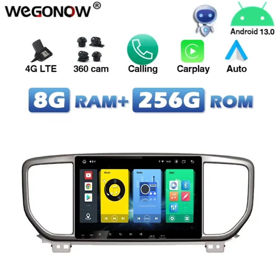 4G SIM DSP Carplay Android 13.0 8G+256G 8Core IPS Bluetooth Wifi GPS Map Car DVD Player RDS Radio For kia Sportage KX5 2018 2019
4G SIM DSP Carplay Android 13.0 8G+256G 8Core IPS Bluetooth Wifi GPS Map Car DVD Player RDS Radio For kia Sportage KX5 2018 2019