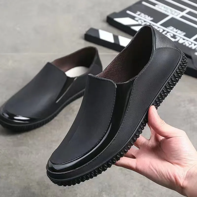 New Men's Anti-Slip Low-Top Work Shoes Waterproof Short Tube Men's Rain Boots Chef Shoes Wear-Resistant Four Seasons Work Shoes
New Men's Anti-Slip Low-Top Work Shoes Waterproof Short Tube Men's Rain Boots Chef Shoes Wear-Resistant Four Seasons Work Shoes