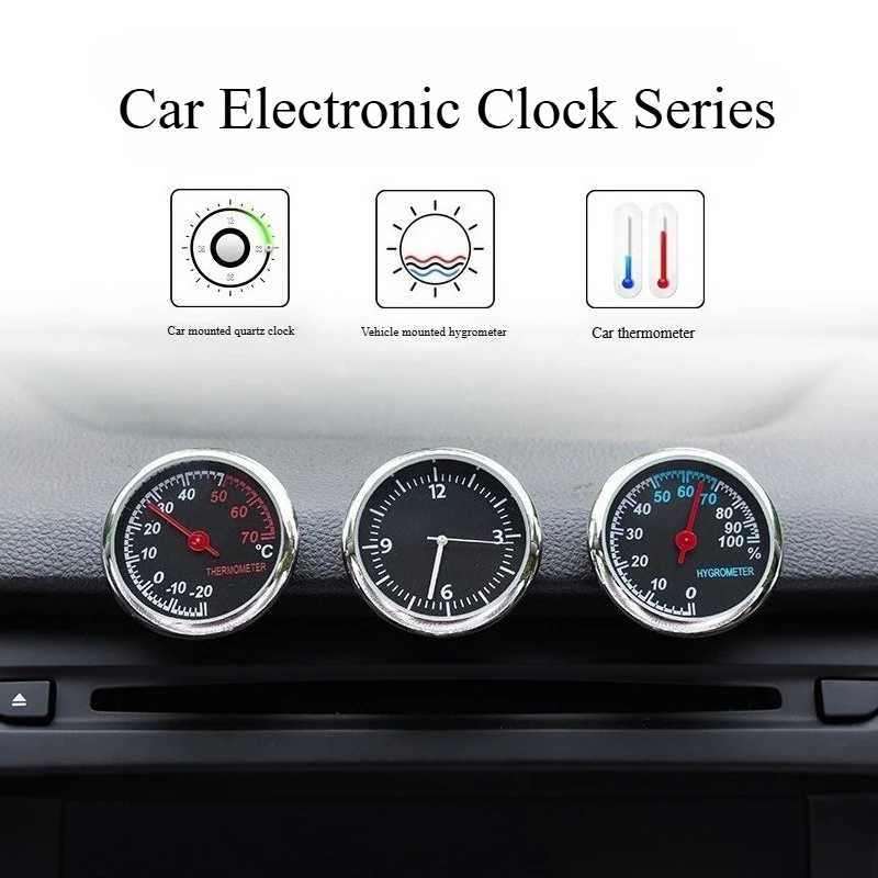 3 шт./компл., мини-кварцевые часы для салона автомобиля, ночник, гигрометр, термометр, электронный счетчик времени, часы на приборной панели автомобиля
3 шт./компл., мини-кварцевые часы для салона автомобиля, ночник, гигрометр, термометр, электронный счетчик времени, часы на приборной панели автомобиля