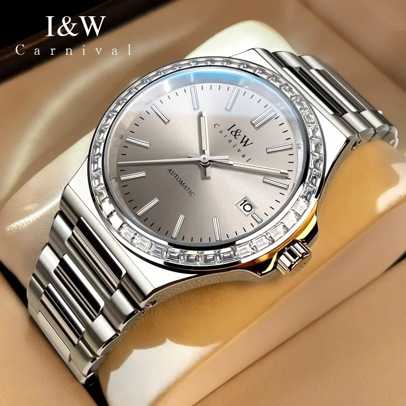 CARNIVAL Mechanical Business Watch for Men Brand Luxury NH35 Automatic Movement Wrist Watch 50M Waterproof 2025 Man Montre Homme
CARNIVAL Mechanical Business Watch for Men Brand Luxury NH35 Automatic Movement Wrist Watch 50M Waterproof 2025 Man Montre Homme
