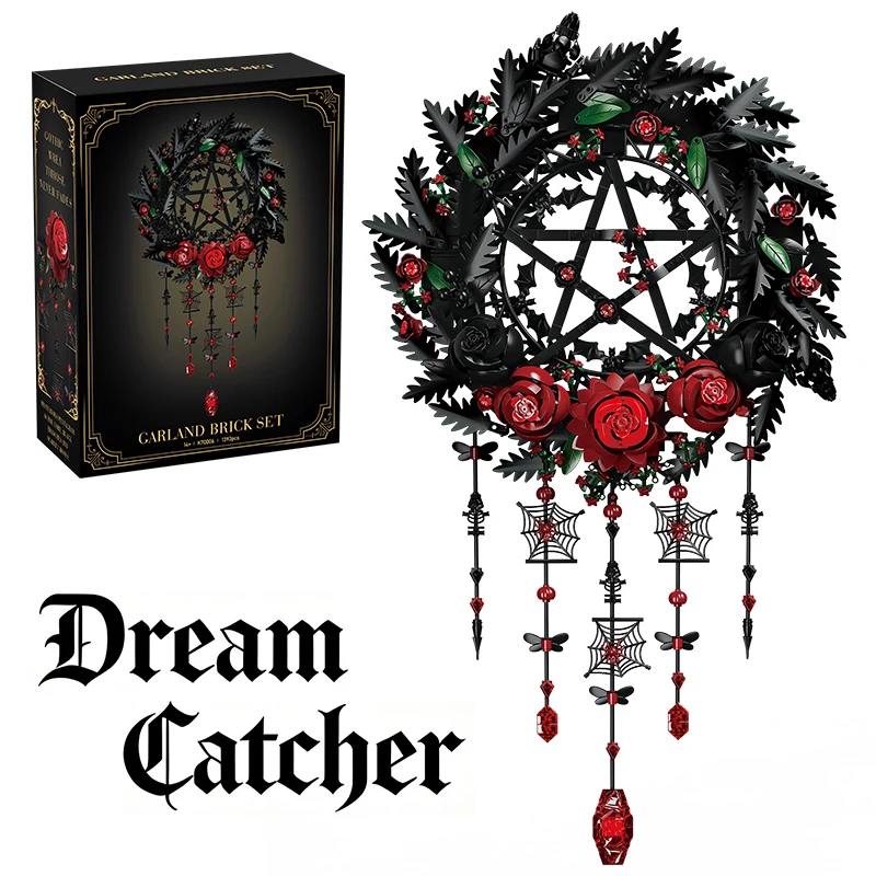 Darkness Star Rose Wreath Dream Catcher Building Blocks Gothic Red Flowers Model Home Decor Assemble Brick Toy Gift For Boy Girl
Darkness Star Rose Wreath Dream Catcher Building Blocks Gothic Red Flowers Model Home Decor Assemble Brick Toy Gift For Boy Girl