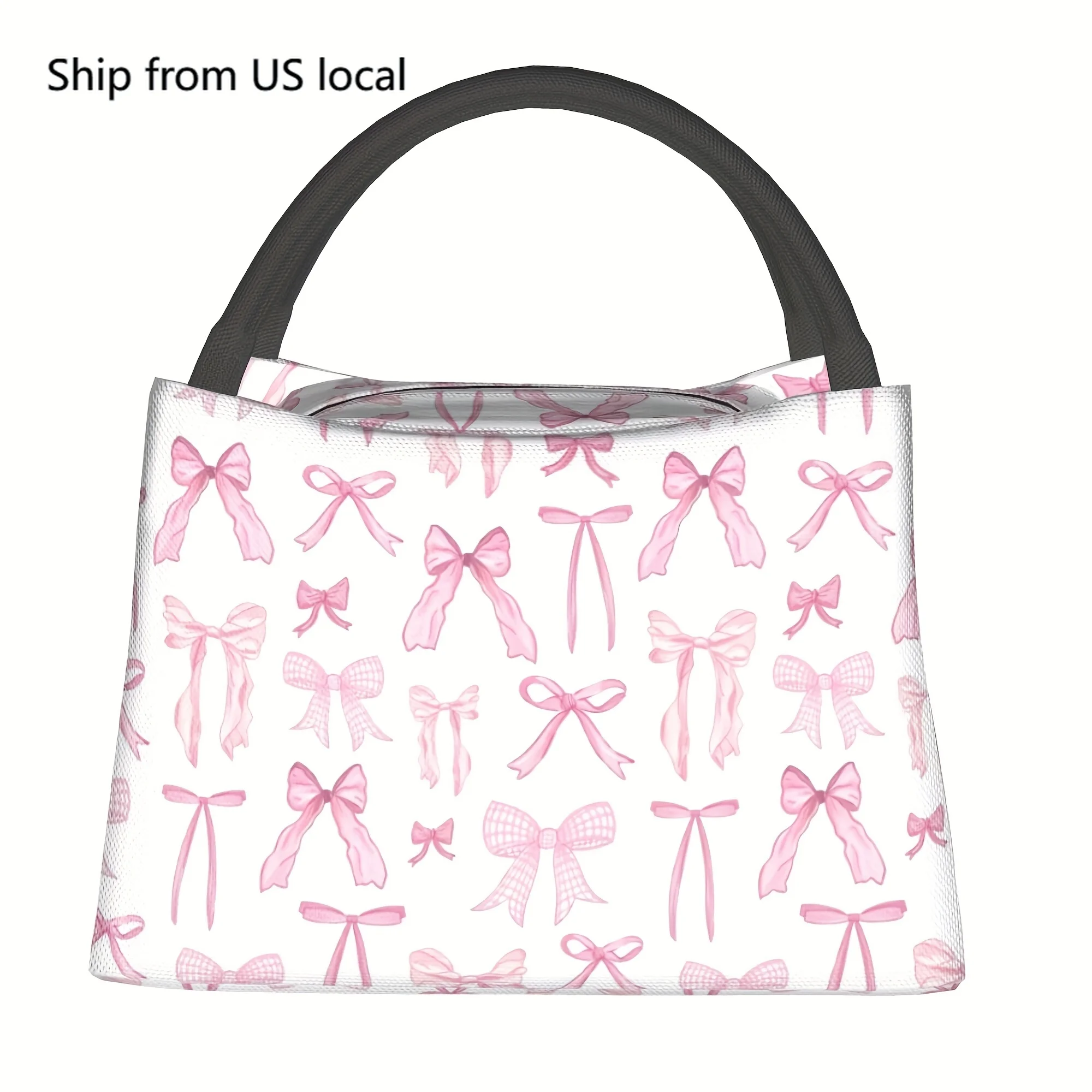 One Pink Bow Design, a Convenient And Reusable Cooler Bag, Perfect for Keeping Your Lunch Insulated. an Essential Item for Campi
One Pink Bow Design, a Convenient And Reusable Cooler Bag, Perfect for Keeping Your Lunch Insulated. an Essential Item for Campi