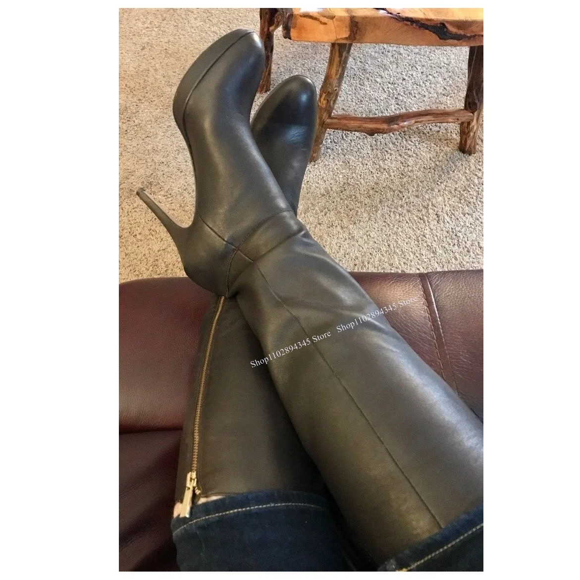 Black Zipper Knee High Platform Boots Round Toe Thin High Heel Fashion Sexy Winter Big Size 2024 Woman Shoes Zapatillas Mujer
Black Zipper Knee High Platform Boots Round Toe Thin High Heel Fashion Sexy Winter Big Size 2024 Woman Shoes Zapatillas Mujer