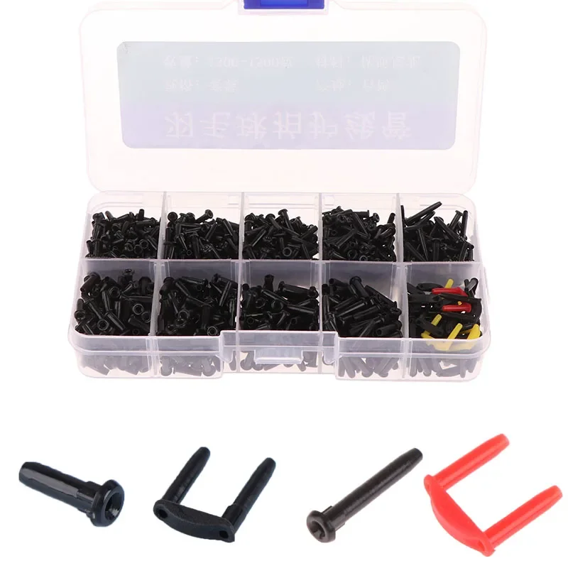 Badminton Racket Racquet Grommets Eyelets Black Portable Durable Protective Sleeves String Protector for Badminton Repairing