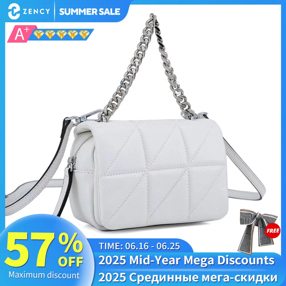 Zency New Summer Luxury Genuine Leather Chain Women's Handbag Diamond Shoulder Bag For Ladies Fashion Crossbody Simple Flap
Zency New Summer Luxury Genuine Leather Chain Women's Handbag Diamond Shoulder Bag For Ladies Fashion Crossbody Simple Flap