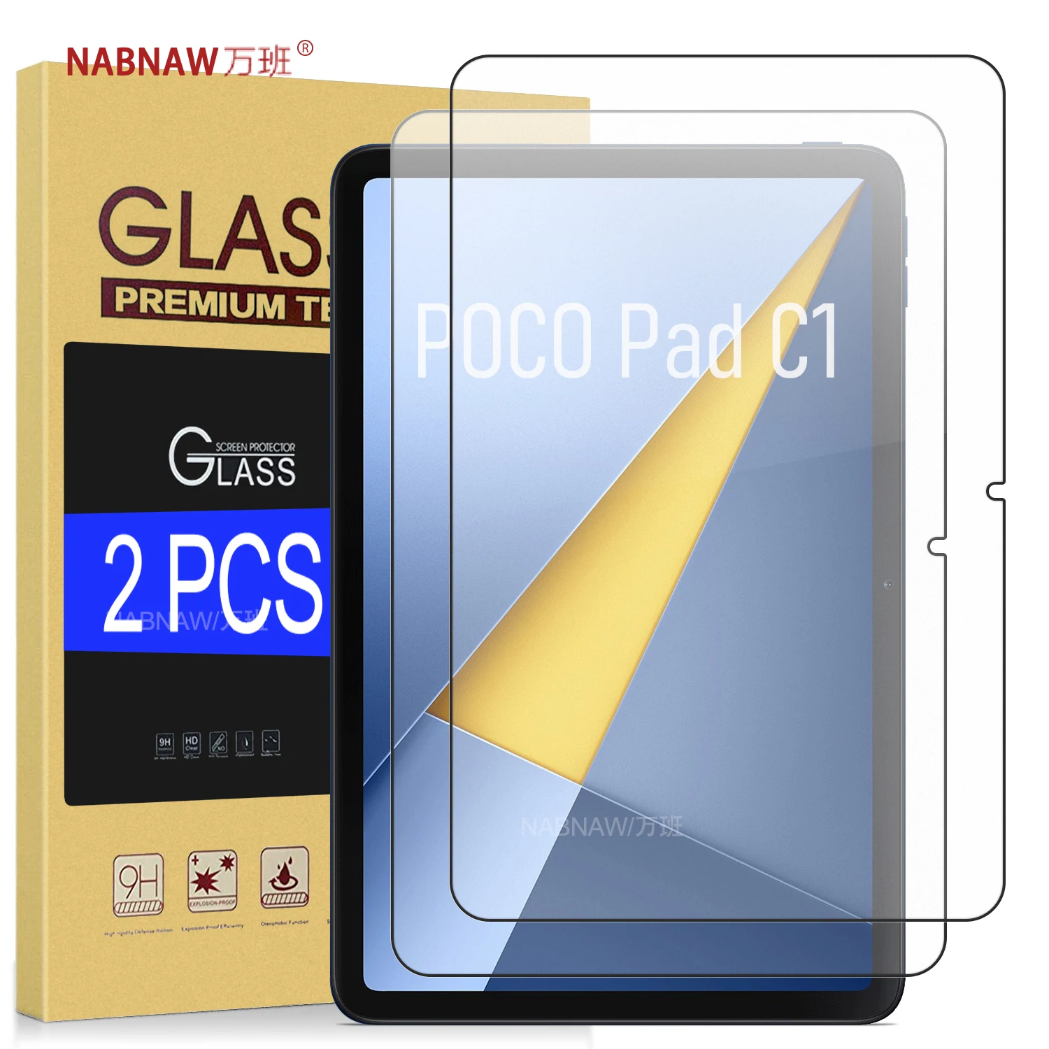 For POCO Pad C1 Tempered Glass Screen Protector On Xiaomi POCO Pad C1 9.7 HD Film Damage-Proof Gurad Easy To Install 2-Pieces
For POCO Pad C1 Tempered Glass Screen Protector On Xiaomi POCO Pad C1 9.7 HD Film Damage-Proof Gurad Easy To Install 2-Pieces