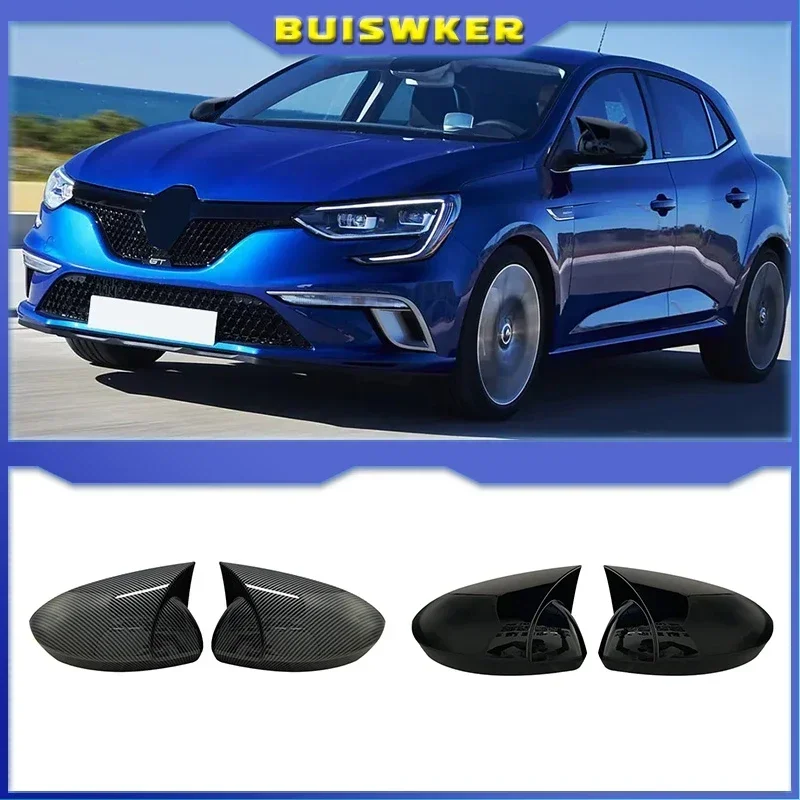 Glossy Black/Carbon Fiber Style Car Side Mirror Cover for Renault Megane 4 MK4 2016-2020
Glossy Black/Carbon Fiber Style Car Side Mirror Cover for Renault Megane 4 MK4 2016-2020