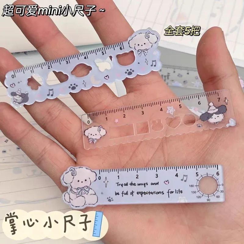 5 PCS Angel Palm Ruler Student Hand Account Portable Ins High Value Acrylic Learning Measurement Tool Small Straight Ruler
5 PCS Angel Palm Ruler Student Hand Account Portable Ins High Value Acrylic Learning Measurement Tool Small Straight Ruler