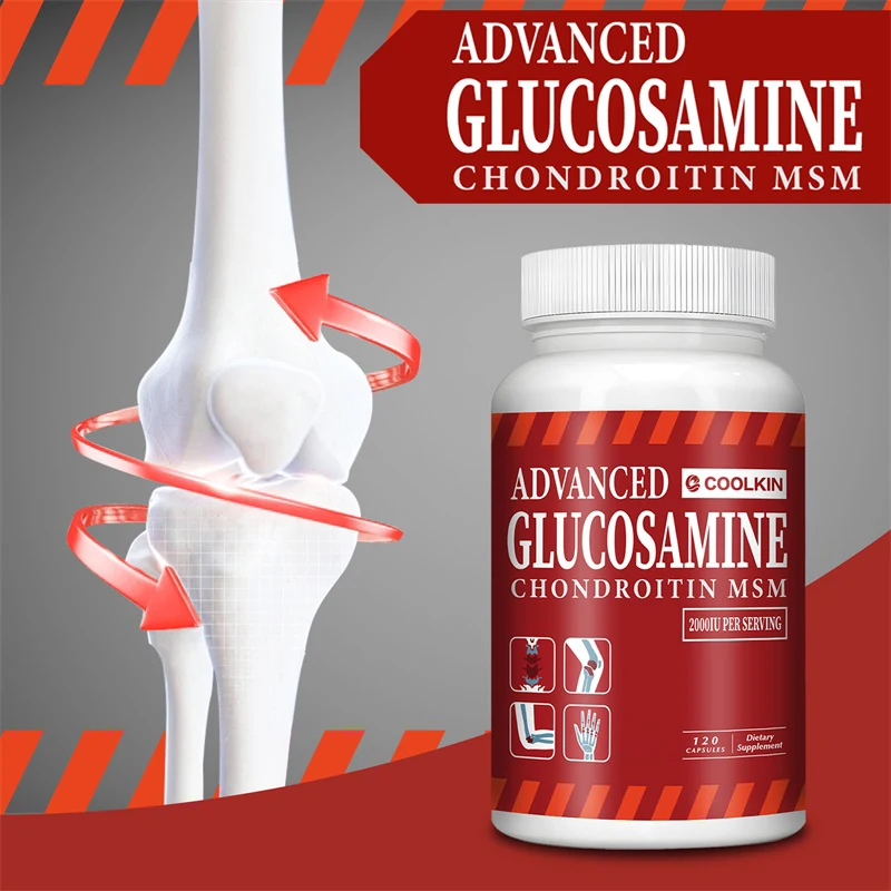 Glucosamine Chondroitin MSM - Protects Joint Tissue, Improves Mobility, Supports Joint and Bone Health, Boosts Immunity
Glucosamine Chondroitin MSM - Protects Joint Tissue, Improves Mobility, Supports Joint and Bone Health, Boosts Immunity