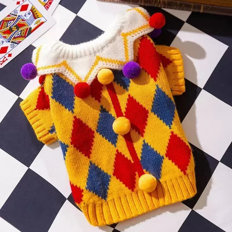 Autumn Winter Cute Funny Crazy Circus Sweater Halloween Suit Pet Dog Clothes
Autumn Winter Cute Funny Crazy Circus Sweater Halloween Suit Pet Dog Clothes