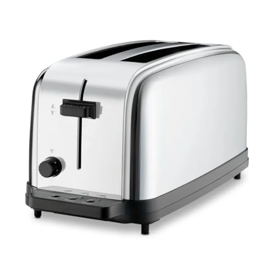 Commercial 4-Slice Extra Long Slot Light Duty Pop-Up Toaster 120V 5-15 Phase Plug Stainless Steel Black High Efficiency Fast He
Commercial 4-Slice Extra Long Slot Light Duty Pop-Up Toaster 120V 5-15 Phase Plug Stainless Steel Black High Efficiency Fast He