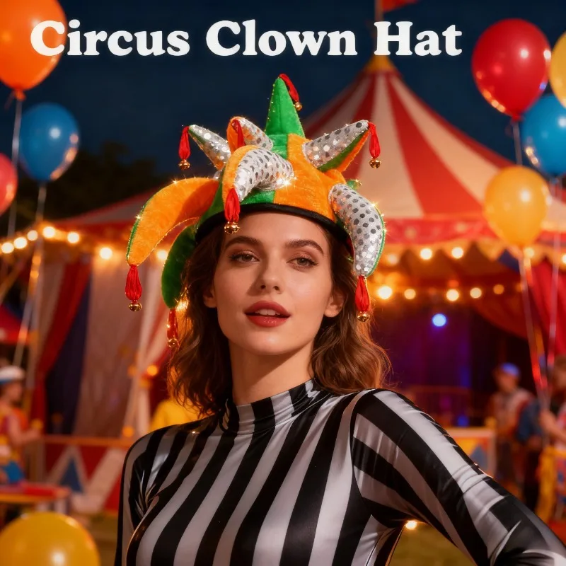 Funny Clown Hat with Tentacles and Bells Easter Halloween Party Costume Accessory
Funny Clown Hat with Tentacles and Bells Easter Halloween Party Costume Accessory