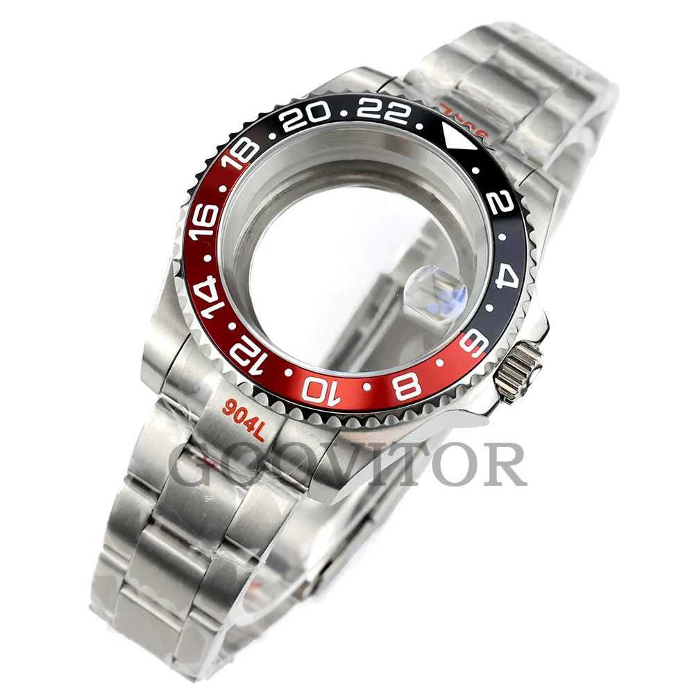For GMT Yacht-Master Case Waterproof 316L Steel 40mm Watch Case For Submariner NH34 NH35 NH36 NH38 Movement Brushed Oyster Strap
For GMT Yacht-Master Case Waterproof 316L Steel 40mm Watch Case For Submariner NH34 NH35 NH36 NH38 Movement Brushed Oyster Strap