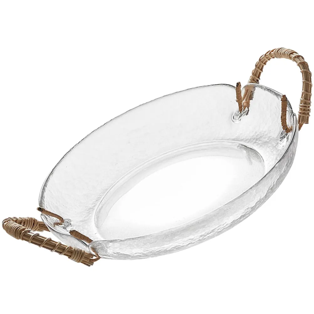 Glass Salad Plate Handmade Handle Reliable Glass Snack Plate for Snacks Appetizers Dried Fruit Nuts Home Supplies
Glass Salad Plate Handmade Handle Reliable Glass Snack Plate for Snacks Appetizers Dried Fruit Nuts Home Supplies