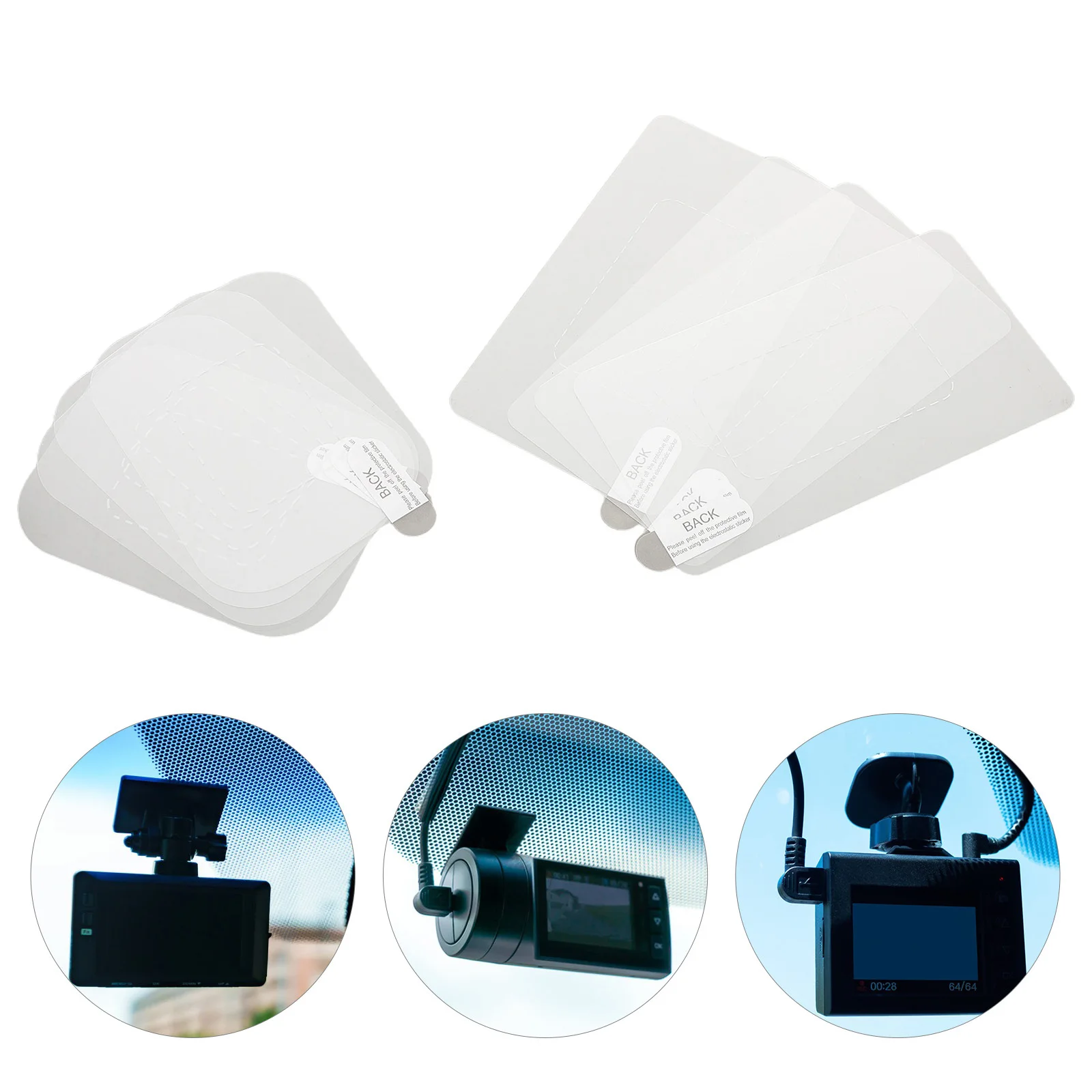 8pcs Dashcam Protection Film For Windshield Static Mount Sticker Clear Recording Scratch Prevention Pet Material Easy
8pcs Dashcam Protection Film For Windshield Static Mount Sticker Clear Recording Scratch Prevention Pet Material Easy