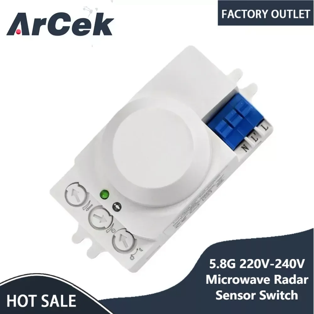 220V -240V 5.8GHz Microwave Movement Motion Detector Sensor Switch for Light Hottest Diy Electronic PCB Board
220V -240V 5.8GHz Microwave Movement Motion Detector Sensor Switch for Light Hottest Diy Electronic PCB Board