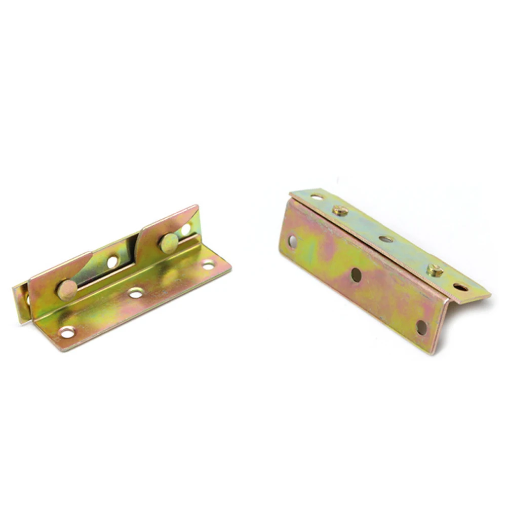 New Bed Hinge Bed Rail Bracket Rail Hook Tone Furniture Wood Bed Attachment Bed Brass Connection Connectors Fastener
New Bed Hinge Bed Rail Bracket Rail Hook Tone Furniture Wood Bed Attachment Bed Brass Connection Connectors Fastener