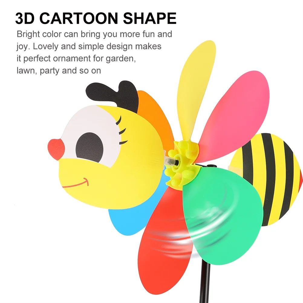 8 Pcs Outdoor Ornaments Three-dimensional Bee Windmill Cartoon Yellow Premium Toddler
8 Pcs Outdoor Ornaments Three-dimensional Bee Windmill Cartoon Yellow Premium Toddler