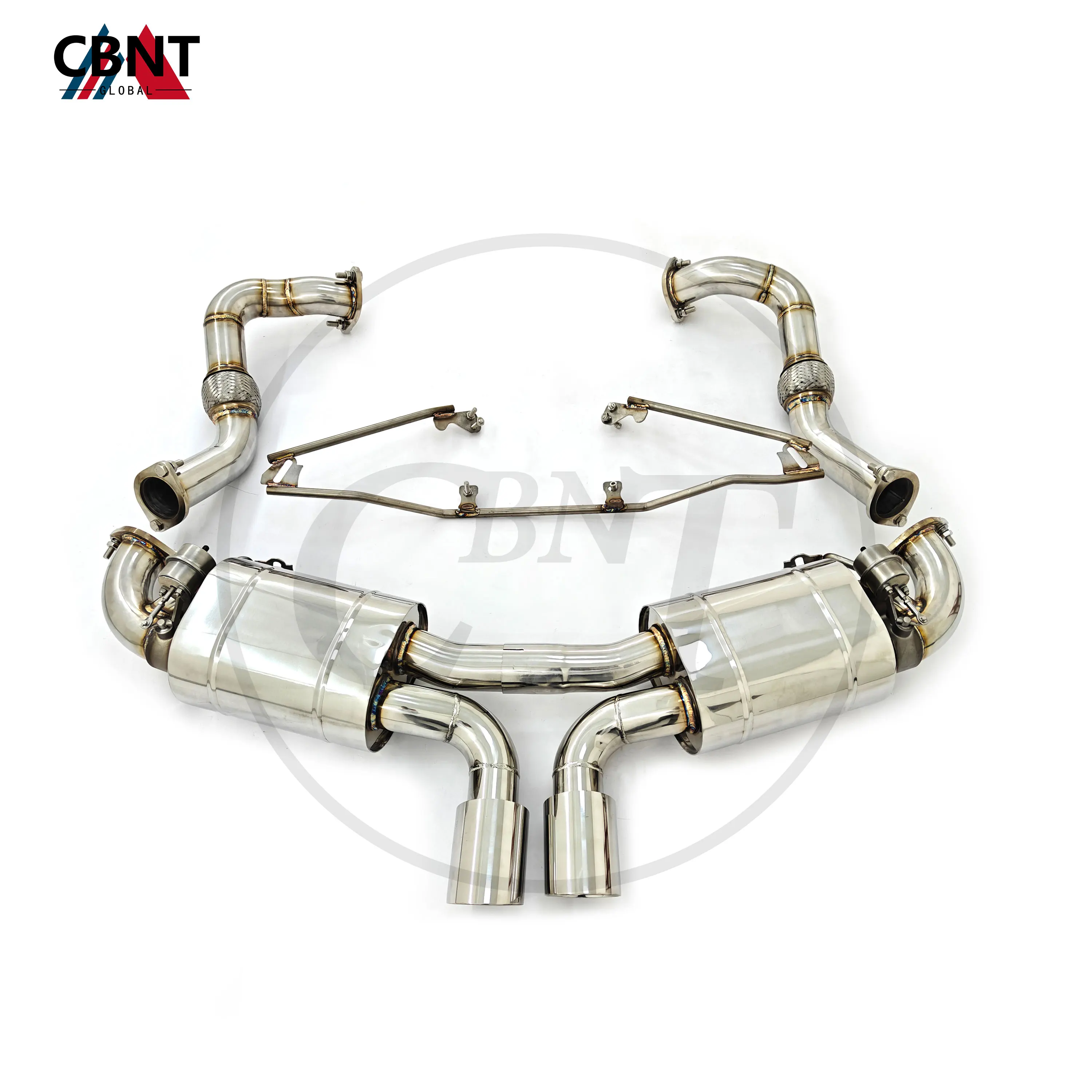 CBNT Exhaust Systems for Porsche 981 Boxster/Cayman 2.7L 3.4L SS304 Performance Valved Exhaust Muffler Axle Back Exhaust Pipe
CBNT Exhaust Systems for Porsche 981 Boxster/Cayman 2.7L 3.4L SS304 Performance Valved Exhaust Muffler Axle Back Exhaust Pipe