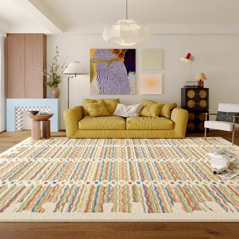 Modern Living Room Carpet Bohemian Geometric Stripe Creative Art Design Bedroom Rug Home Decoration Soft Coffee Table Mats Tapis
Modern Living Room Carpet Bohemian Geometric Stripe Creative Art Design Bedroom Rug Home Decoration Soft Coffee Table Mats Tapis