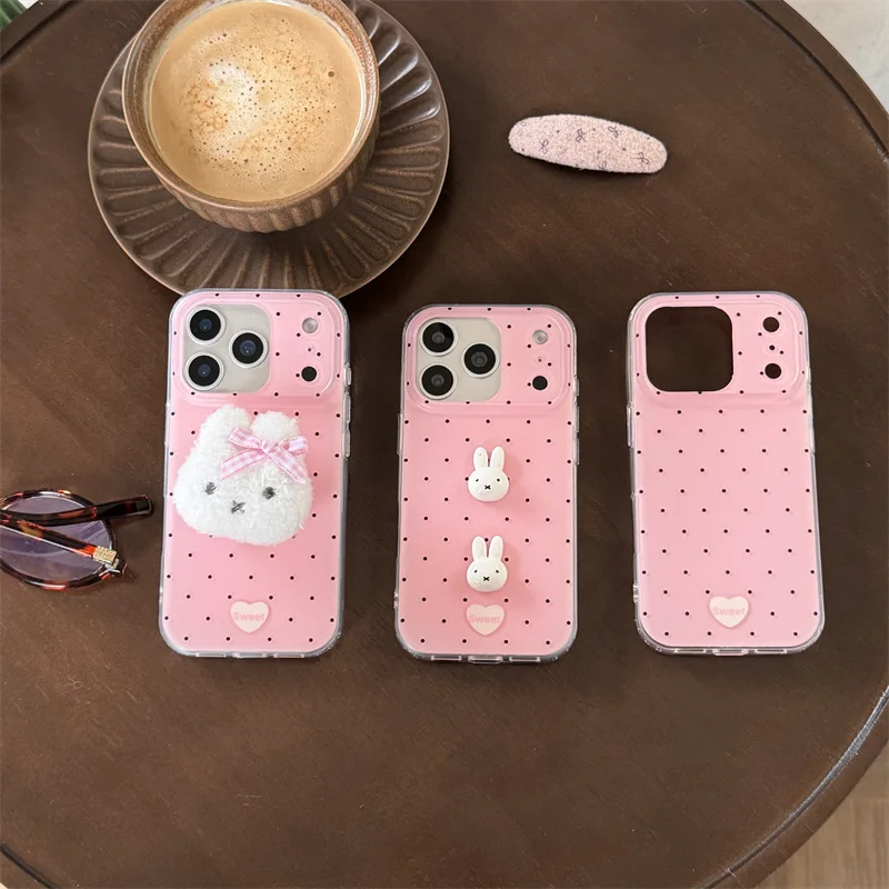INS Cartoon Miffy Polka Dot Small Fresh Mobile Phone Case for iPhone 17 16 15 14 13 Pro Max Rabbit Pink Slim Shockproof Cover
INS Cartoon Miffy Polka Dot Small Fresh Mobile Phone Case for iPhone 17 16 15 14 13 Pro Max Rabbit Pink Slim Shockproof Cover