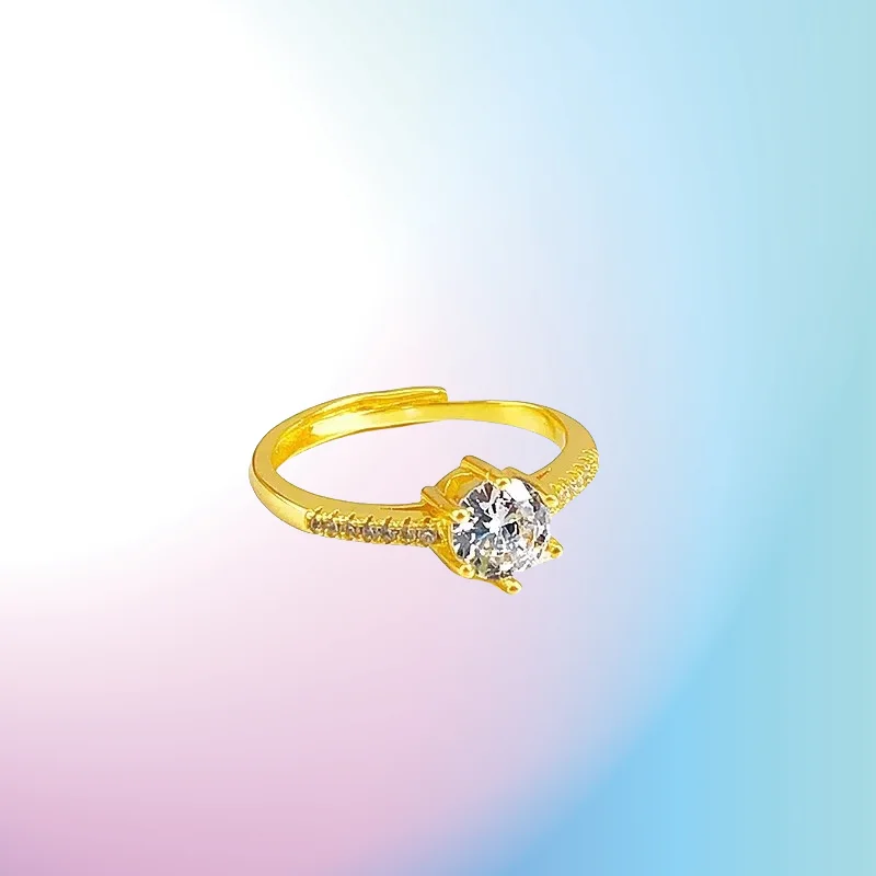 new 9999 Real Gold 24K European and American Fashion Mozzarella Diamond Ring, Slightly Inlaid Zircon Open Female Ring, Female
new 9999 Real Gold 24K European and American Fashion Mozzarella Diamond Ring, Slightly Inlaid Zircon Open Female Ring, Female