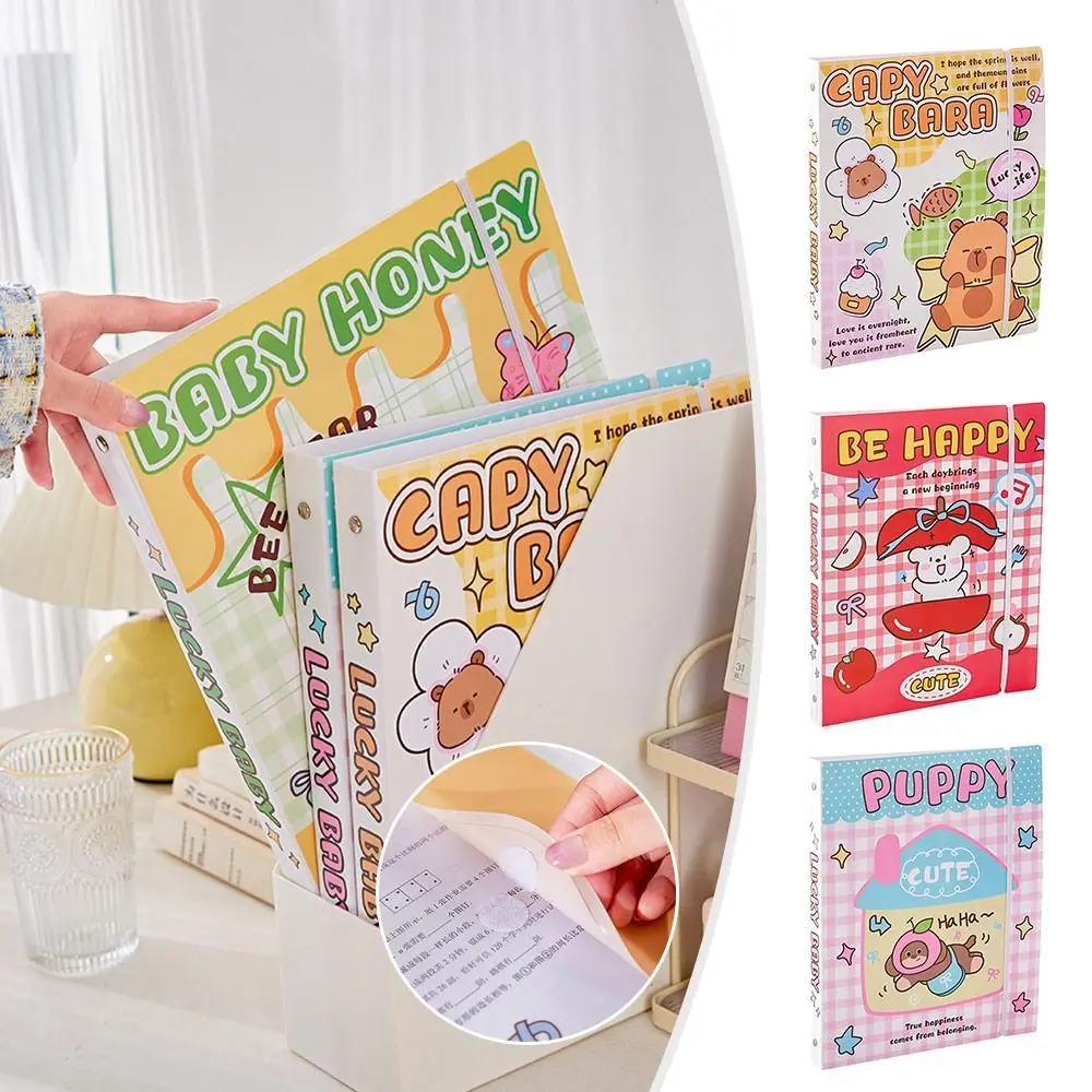 Gift Capibara/Dog/Bear A4 Folder Large Capacity Loose-leaf Test Paper Organizer Information Book School Office Supplies
Gift Capibara/Dog/Bear A4 Folder Large Capacity Loose-leaf Test Paper Organizer Information Book School Office Supplies