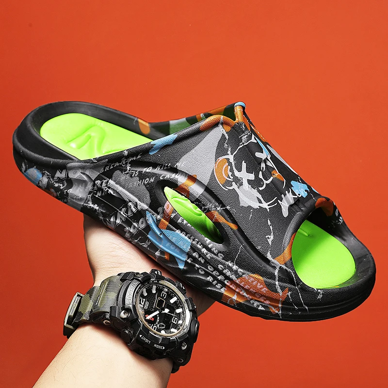 Summer Slippers Men EVA Soft Bottom Indoor Home Slides Sandals Light Beach Shoes Male Slippers Flip Flops Big Size 46
Summer Slippers Men EVA Soft Bottom Indoor Home Slides Sandals Light Beach Shoes Male Slippers Flip Flops Big Size 46