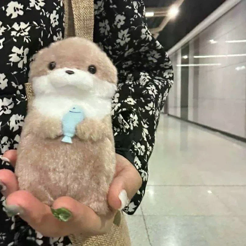 Kawaii Cute Otters Holding Fish Plush Doll With Chain Creative Keyrings Hanging Pendant Jewelry School Bag Wallet Charms
Kawaii Cute Otters Holding Fish Plush Doll With Chain Creative Keyrings Hanging Pendant Jewelry School Bag Wallet Charms