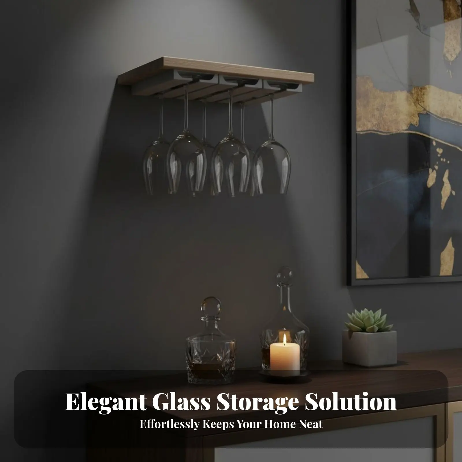 Hanging Beverage Glass Holder Easy to Clean Under Cabinet Beverage Glass Rack Hanging Stemware Holder Sturdy Hook-on Stemware
Hanging Beverage Glass Holder Easy to Clean Under Cabinet Beverage Glass Rack Hanging Stemware Holder Sturdy Hook-on Stemware