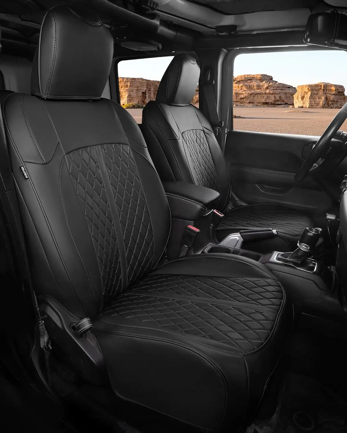 Защитные чехлы на сиденья для Jeep Wrangler 4-дверный, кожаные, черные, на заказ, водонепроницаемые, для моделей 2018-2026 годов, без заднего подстаканника
Защитные чехлы на сиденья для Jeep Wrangler 4-дверный, кожаные, черные, на заказ, водонепроницаемые, для моделей 2018-2026 годов, без заднего подстаканника