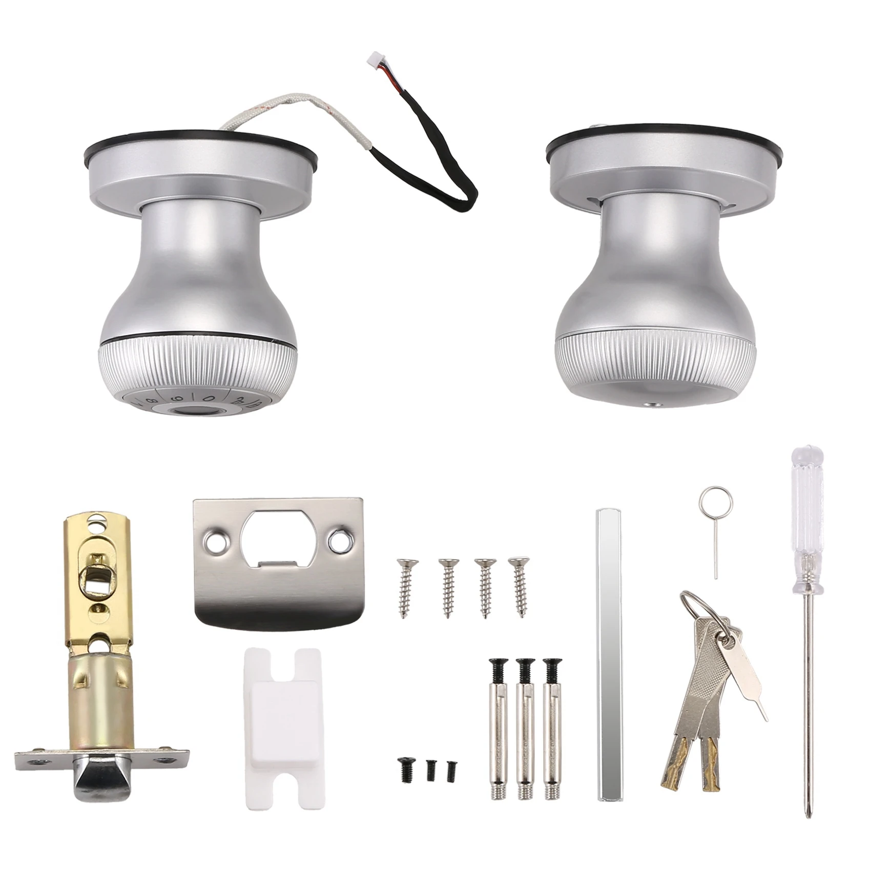 Умный дверной замок с отпечатком пальца, ручка-замок без ключа с кодовой панелью для спальни
Умный дверной замок с отпечатком пальца, ручка-замок без ключа с кодовой панелью для спальни