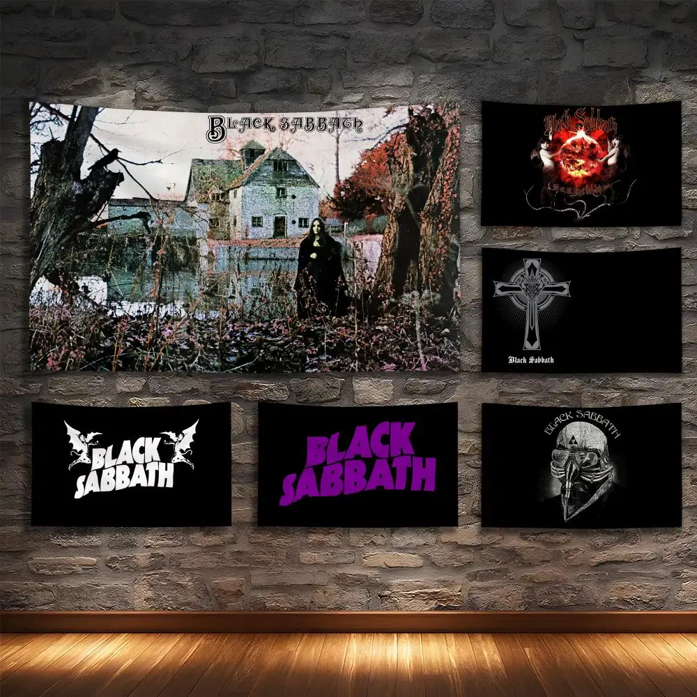 Black S-SabbathS Rock Band Tapestry Custom Living Bedroom Party Dormitory Interior Wall Bohemian Decoration Attached Clip
Black S-SabbathS Rock Band Tapestry Custom Living Bedroom Party Dormitory Interior Wall Bohemian Decoration Attached Clip