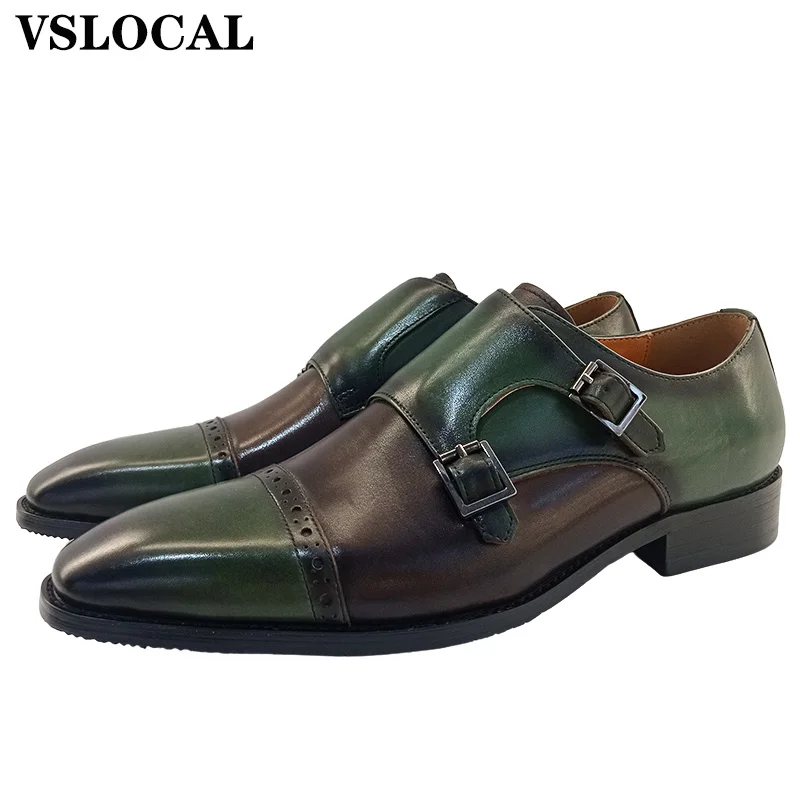 2025 Luxury Designer Men's Monk Shoes Buckle Strap Loafers Casual Men Dress Shoes Cap toe Genuine Leather Shoes For Man
2025 Luxury Designer Men's Monk Shoes Buckle Strap Loafers Casual Men Dress Shoes Cap toe Genuine Leather Shoes For Man