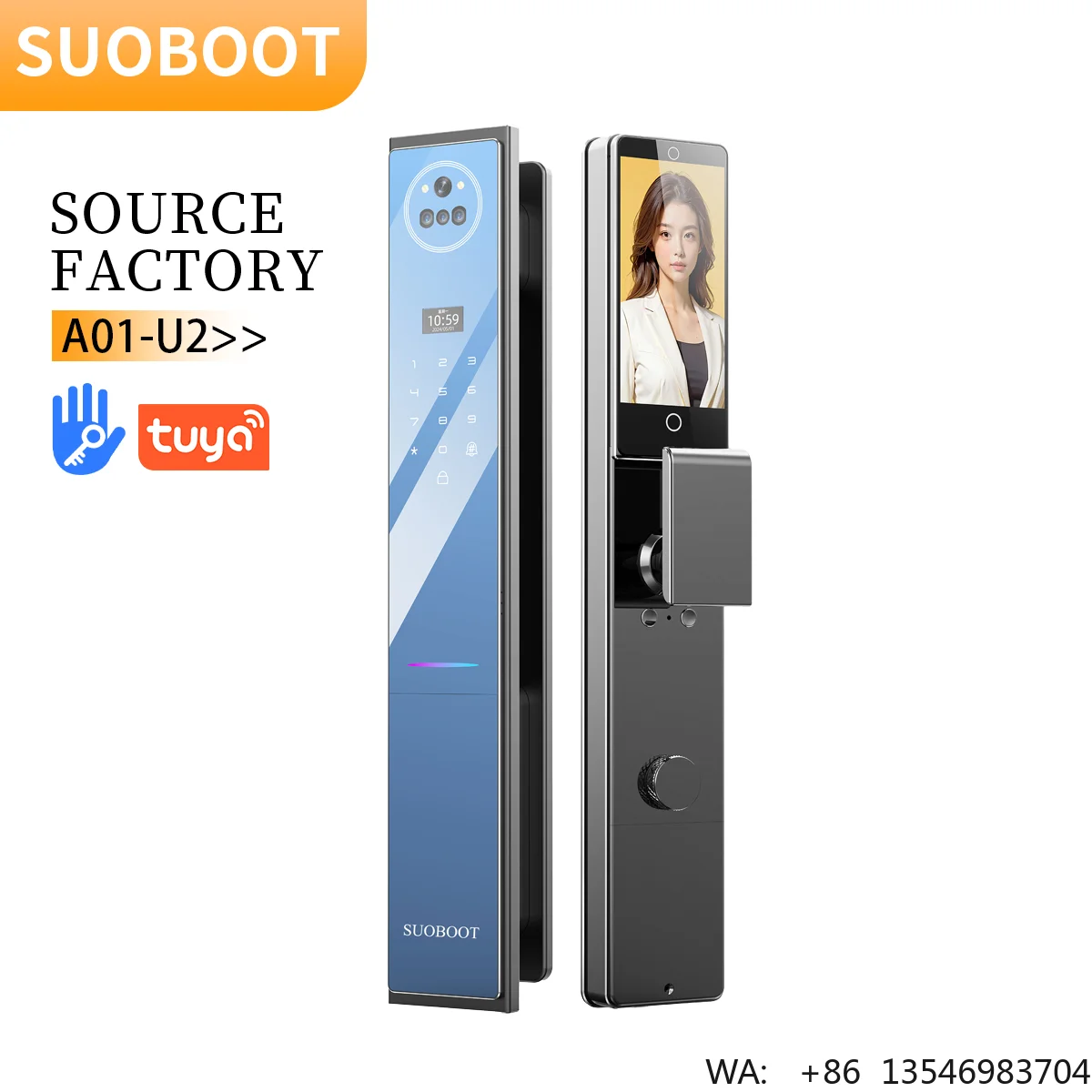Facial Recognition Digital Door Handle Lock Face Wifi Outdoor Camera 3D Face Palm Vein Smart Lock Best Security Intelligent 3d
Facial Recognition Digital Door Handle Lock Face Wifi Outdoor Camera 3D Face Palm Vein Smart Lock Best Security Intelligent 3d