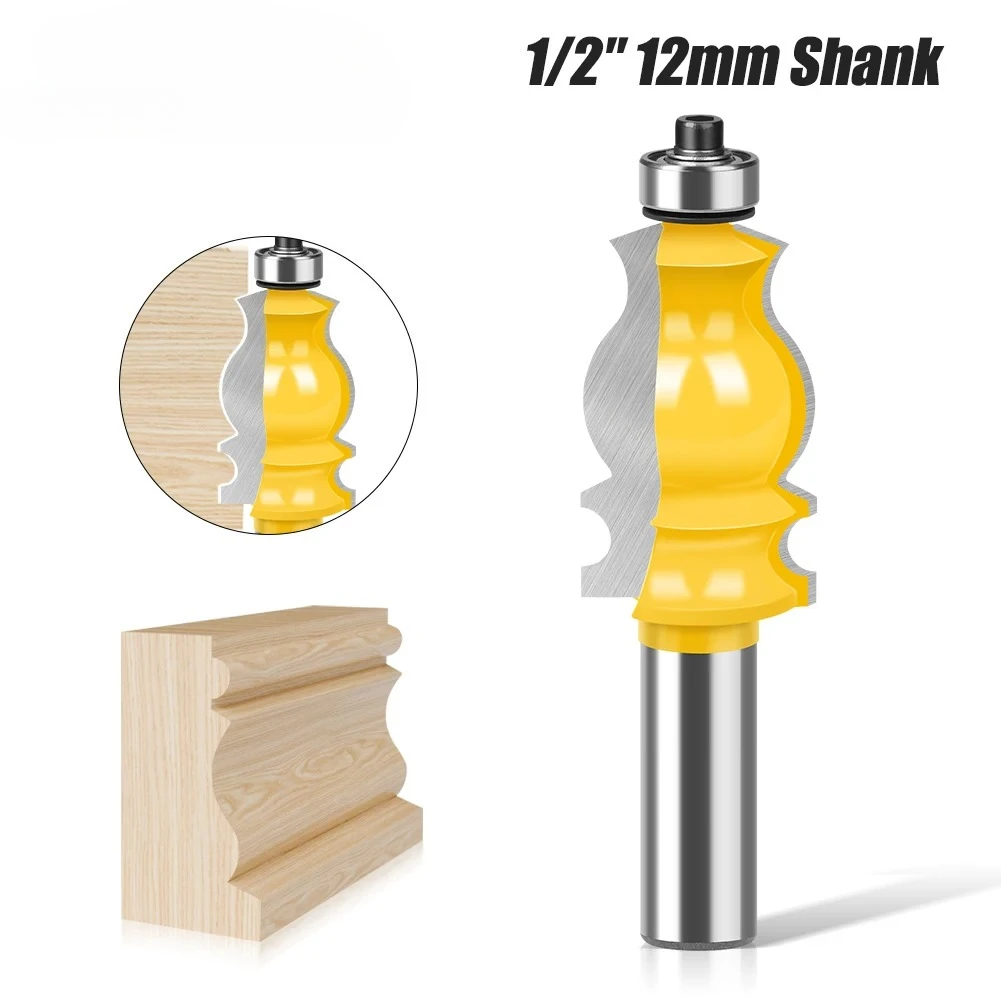 1PC Architectural Molding Router Bit - 1/2" Shank 12mm shank Tenon Cutter for Woodworking Tools
1PC Architectural Molding Router Bit - 1/2" Shank 12mm shank Tenon Cutter for Woodworking Tools