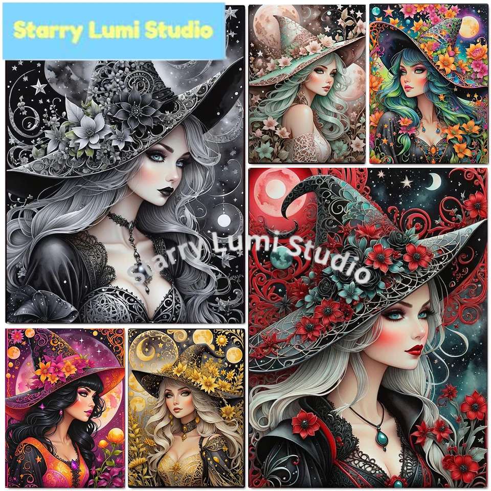 Witch Diamond Painting 5D Full Drill Kit Cartoon Girl Cross Stitch Fantasy Mosaic Picture Home Decor Handicraft
Witch Diamond Painting 5D Full Drill Kit Cartoon Girl Cross Stitch Fantasy Mosaic Picture Home Decor Handicraft