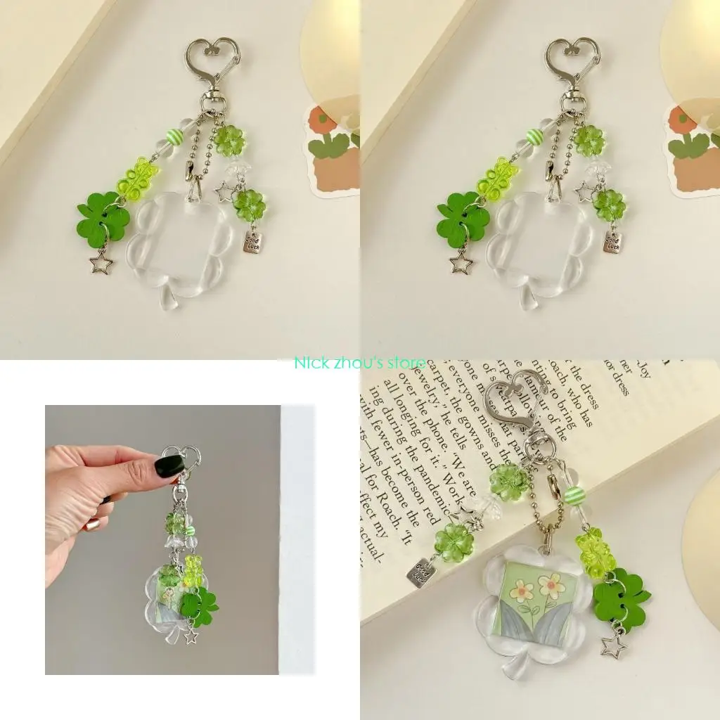 E15E Stylish Resin Keychain Featuring Realistic Four Clovers Designs Daily Use
E15E Stylish Resin Keychain Featuring Realistic Four Clovers Designs Daily Use