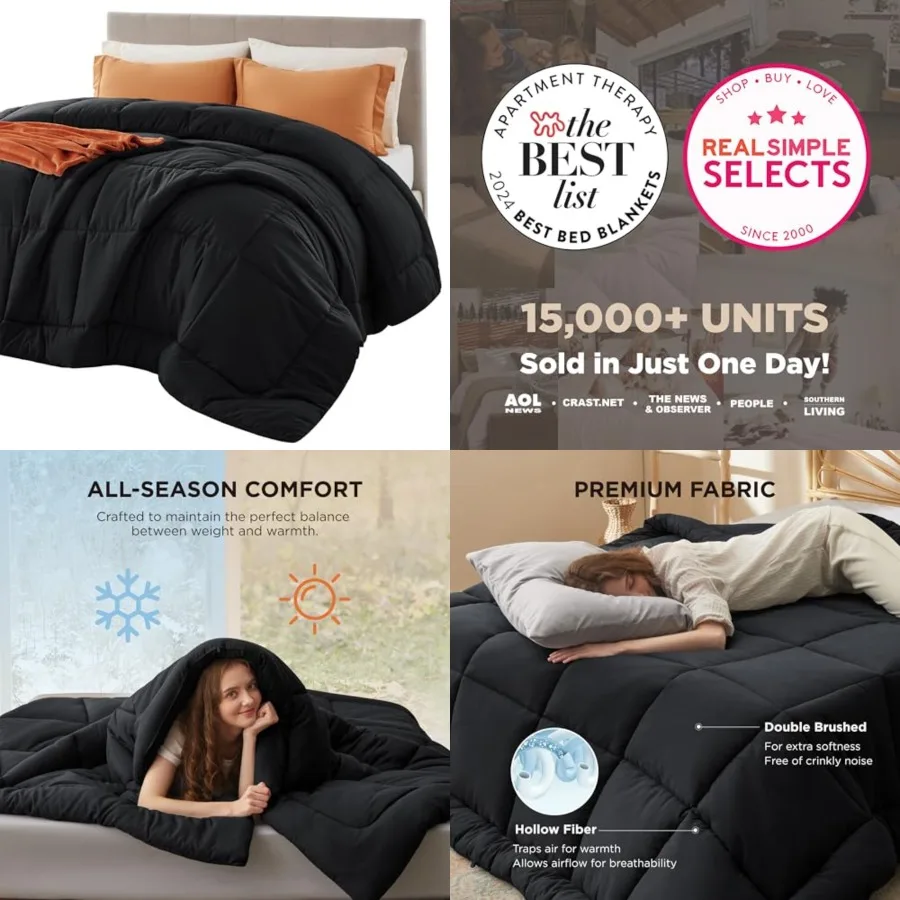 Comforter Duvet Insert - Quilted Comforters Size, All Season Duvet, GentleSoft Down Alternative Bedding, with 8 Tabs, Gifts for
Comforter Duvet Insert - Quilted Comforters Size, All Season Duvet, GentleSoft Down Alternative Bedding, with 8 Tabs, Gifts for