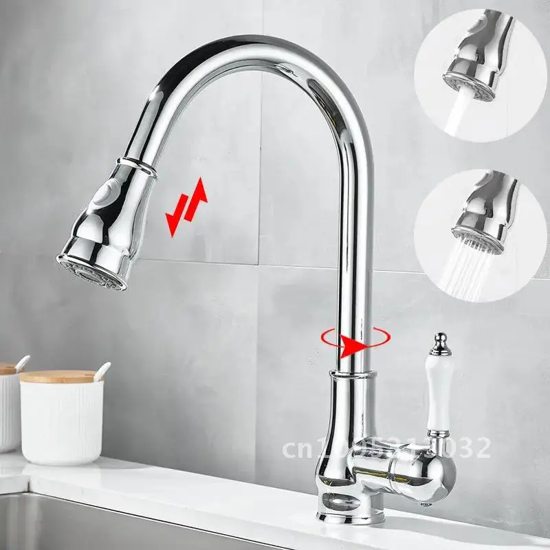 Gold Pull Out Kitchen Faucets Sink Single Handle Brass Kitchen Tap Water Chrome Tap Hole Rotating Single Mixer Faucet Tap Mixer
Gold Pull Out Kitchen Faucets Sink Single Handle Brass Kitchen Tap Water Chrome Tap Hole Rotating Single Mixer Faucet Tap Mixer