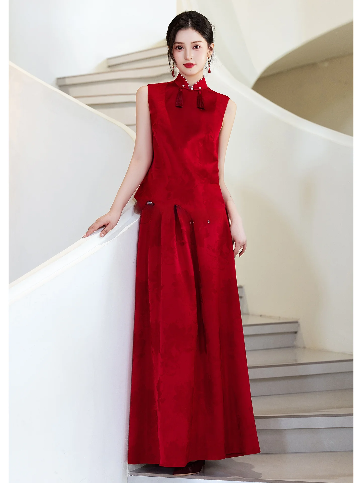 New Chinese Style Improved Wedding Dress Evening Gown Beautiful Return Home Morning Robe Vintage Pearl Embellished ...
New Chinese Style Improved Wedding Dress Evening Gown Beautiful Return Home Morning Robe Vintage Pearl Embellished ...