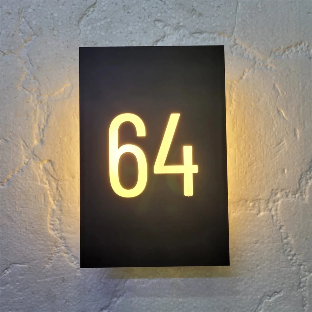Modern LED Illuminated Acrylic House Number Sign Personalized Custom Address Signage Homes Apartments Offices Stylish Gift Ideas
Modern LED Illuminated Acrylic House Number Sign Personalized Custom Address Signage Homes Apartments Offices Stylish Gift Ideas