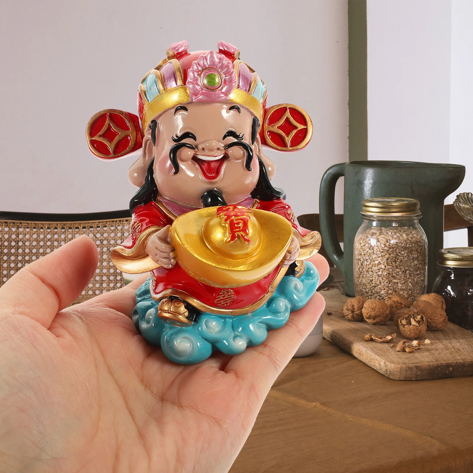 God of Wealth Statues Chinese Style Decorative Cartoon Figurines Home Office Decoration Lucky Prosperity naments
God of Wealth Statues Chinese Style Decorative Cartoon Figurines Home Office Decoration Lucky Prosperity naments