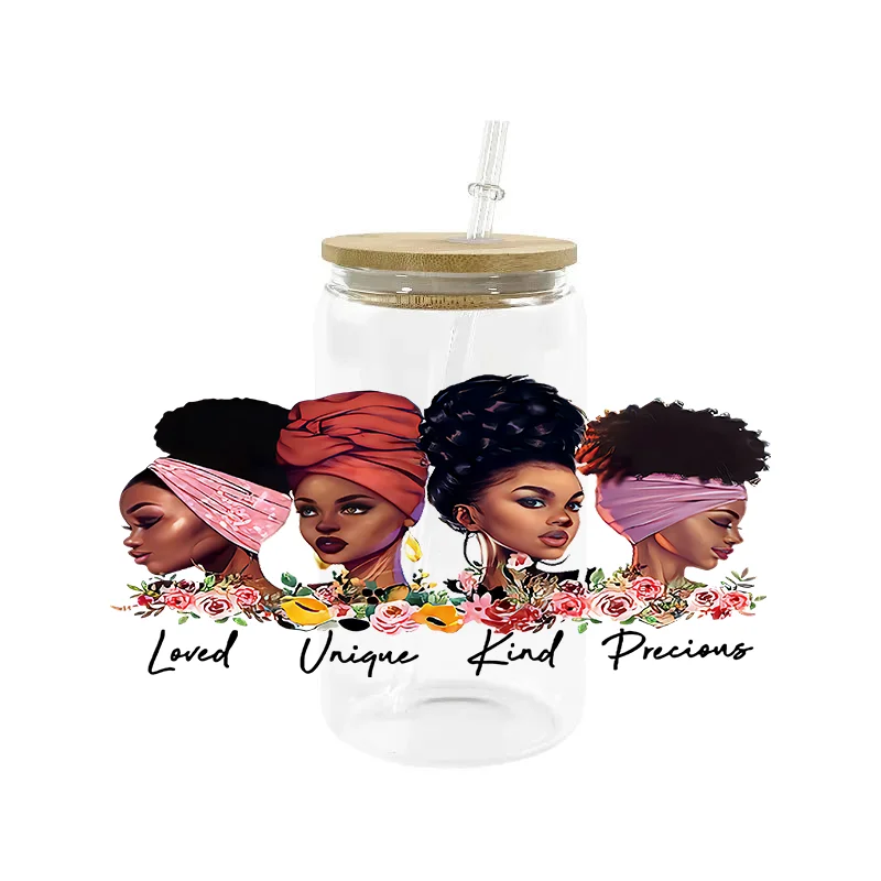 Black Pretty Girl 16oz Libbey UV DTF Cup Wrap Transfer Stickers Custom DIY Mug Decal Sticker
Black Pretty Girl 16oz Libbey UV DTF Cup Wrap Transfer Stickers Custom DIY Mug Decal Sticker