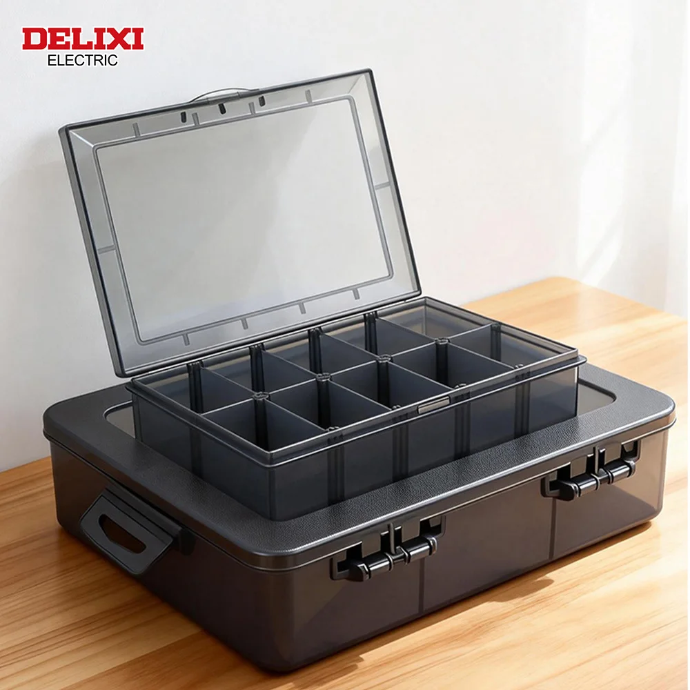 DELIXI ELECTRIC Tool Box Parts Box for tool storage and organization Plastic Dividers for Classifying Screws and Accessories
DELIXI ELECTRIC Tool Box Parts Box for tool storage and organization Plastic Dividers for Classifying Screws and Accessories
