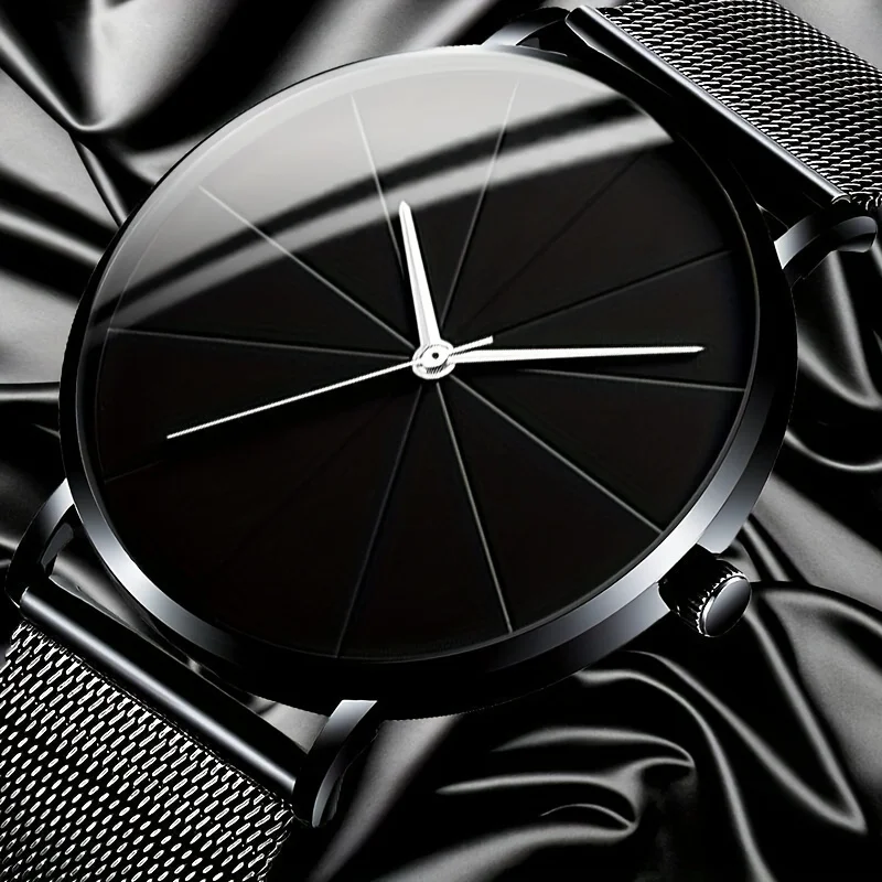 Men's Mesh Strap Watch with Calendar - Minimalist Roman Dial - Versatile Fashion Accessory
Men's Mesh Strap Watch with Calendar - Minimalist Roman Dial - Versatile Fashion Accessory