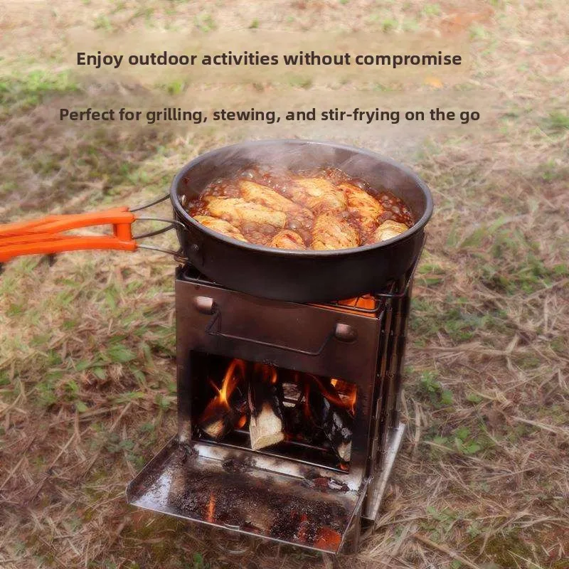 Portable Outdoor Camping BBQ Stove Fire Pit Water Boiling Stove Cooking Grill Picnic Wilderness Cooking Utensils Stainless Steel
Portable Outdoor Camping BBQ Stove Fire Pit Water Boiling Stove Cooking Grill Picnic Wilderness Cooking Utensils Stainless Steel