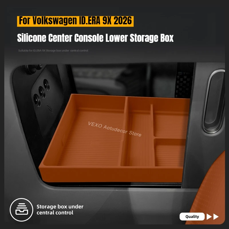 For Volkswagen ID.ERA 9X 2026 Silicone Center Console Lower Storage Box Divided Organizer Tray Electric Vehicle Stowing Tidying
For Volkswagen ID.ERA 9X 2026 Silicone Center Console Lower Storage Box Divided Organizer Tray Electric Vehicle Stowing Tidying