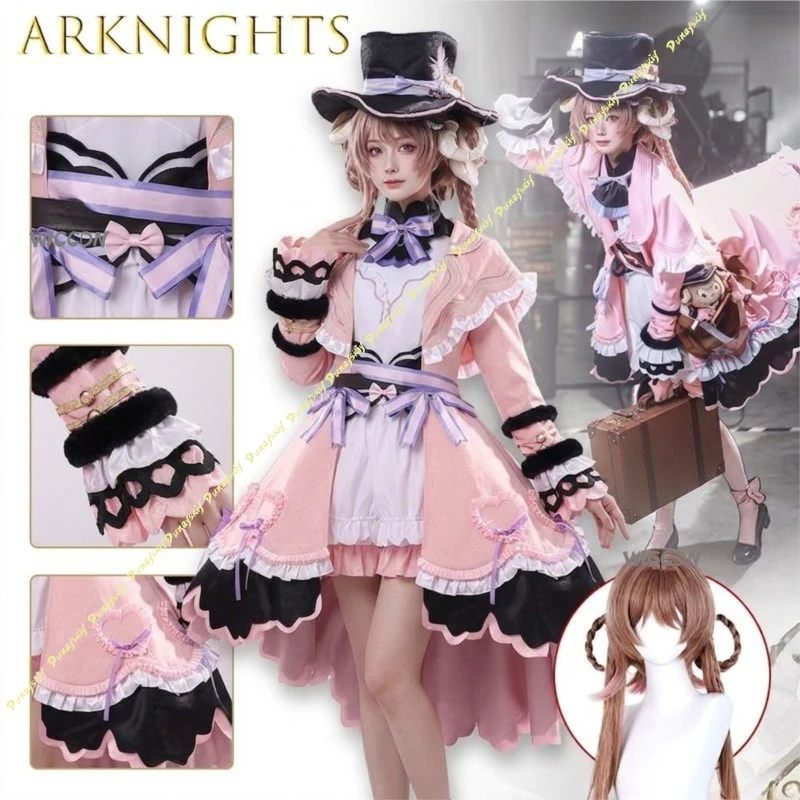 Костюм для косплея Little Witch Eyjafjalla из хлопкового бархата по мотивам игры Arknights для женщин и девушек, наряд для Хэллоуина и карнавальных вечеринок
Костюм для косплея Little Witch Eyjafjalla из хлопкового бархата по мотивам игры Arknights для женщин и девушек, наряд для Хэллоуина и карнавальных вечеринок