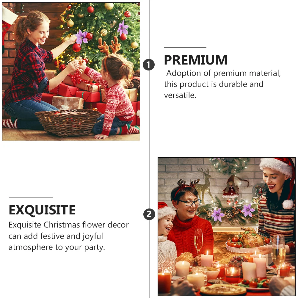 36Pcs Christmas Flower Artificial Simulation Decorative Xmas Tree Ornament Party Decoration Holiday Xmas Flower Adornments
36Pcs Christmas Flower Artificial Simulation Decorative Xmas Tree Ornament Party Decoration Holiday Xmas Flower Adornments